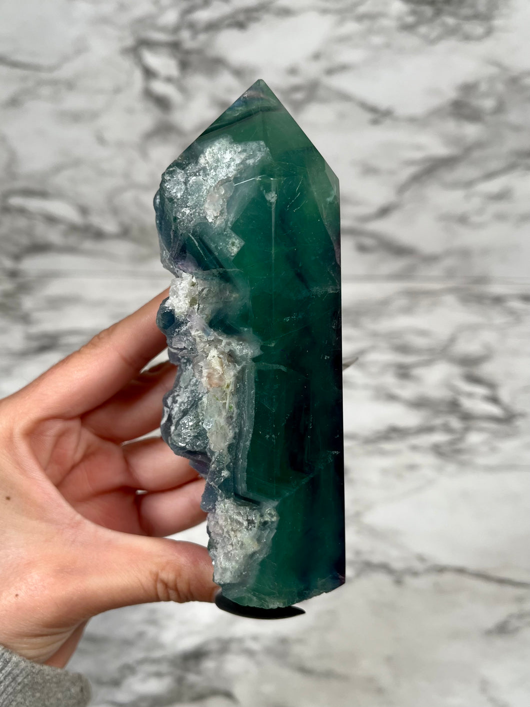 SEMI-POLISHED FLUORITE TOWER