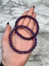 Load image into Gallery viewer, 6MM AMETHYST BRACELET
