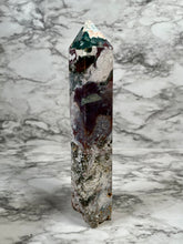 Load image into Gallery viewer, 3LB SEA JASPER X TREE AGATE TOWER
