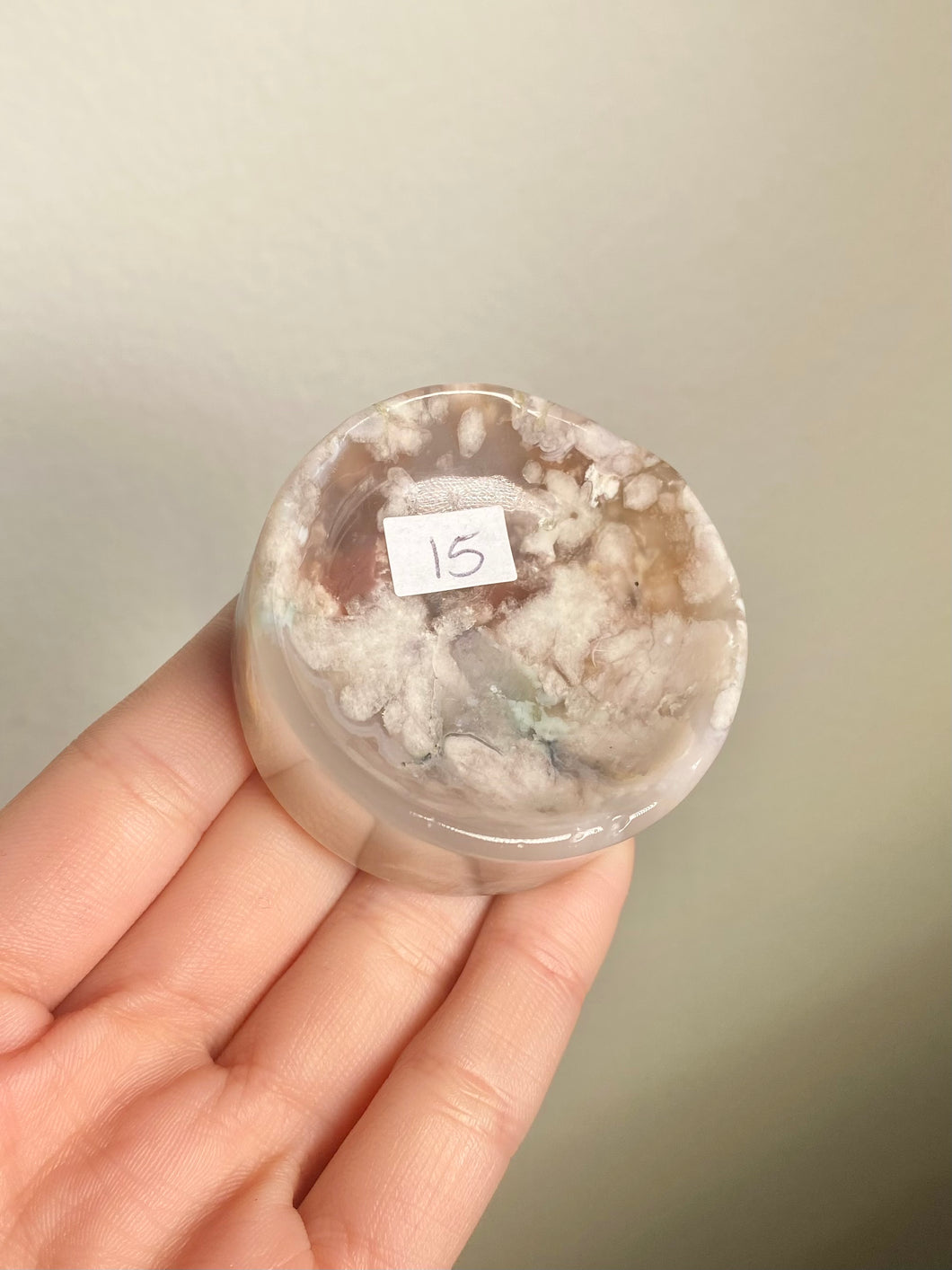 2.8oz FLOWER AGATE DISH / BOWL