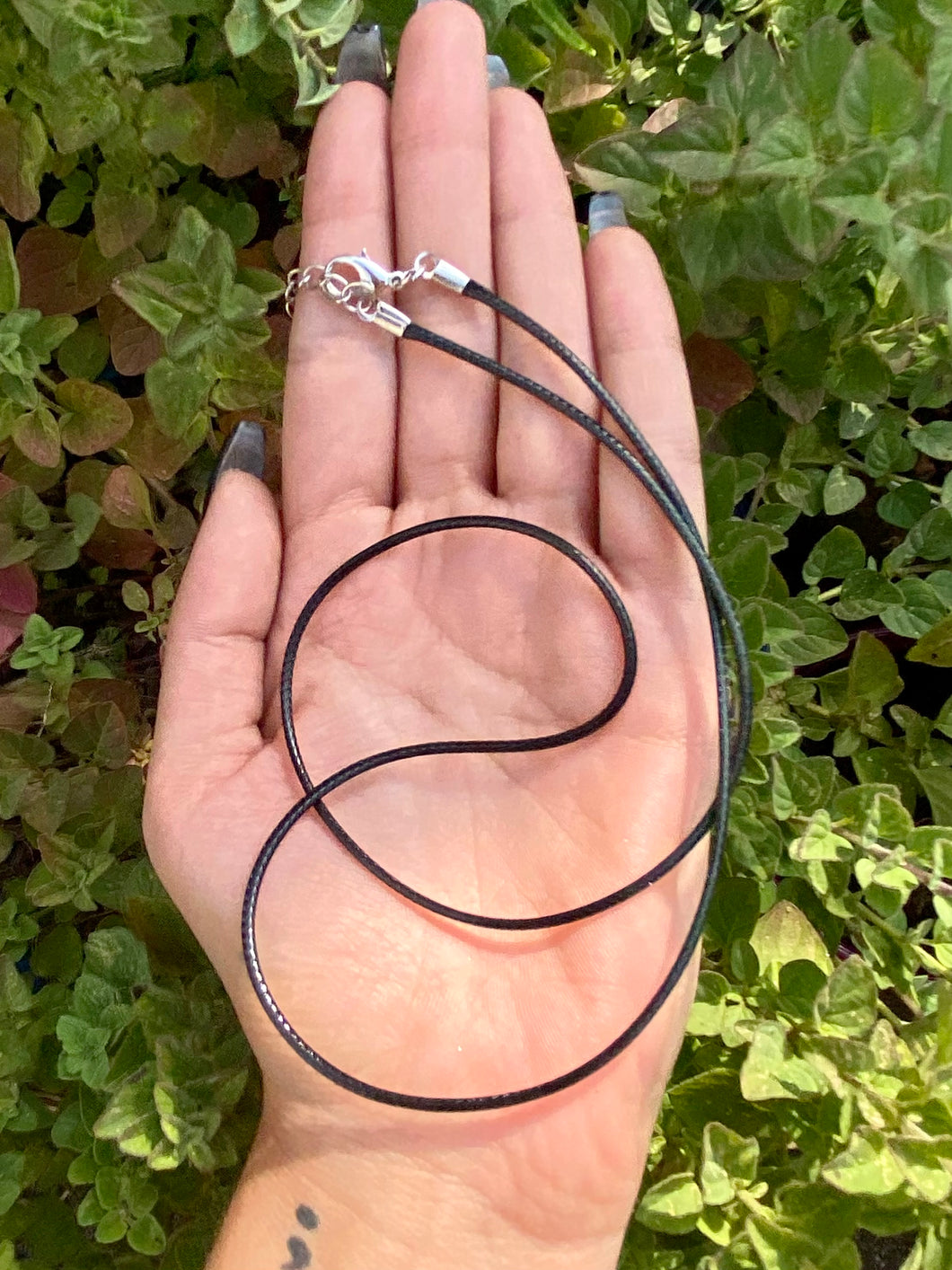 20 INCH BLACK NECKLACE CHORD