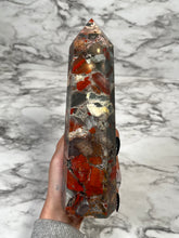 Load image into Gallery viewer, 2lb 2.6oz AFRICAN BLOODSTONE TOWER
