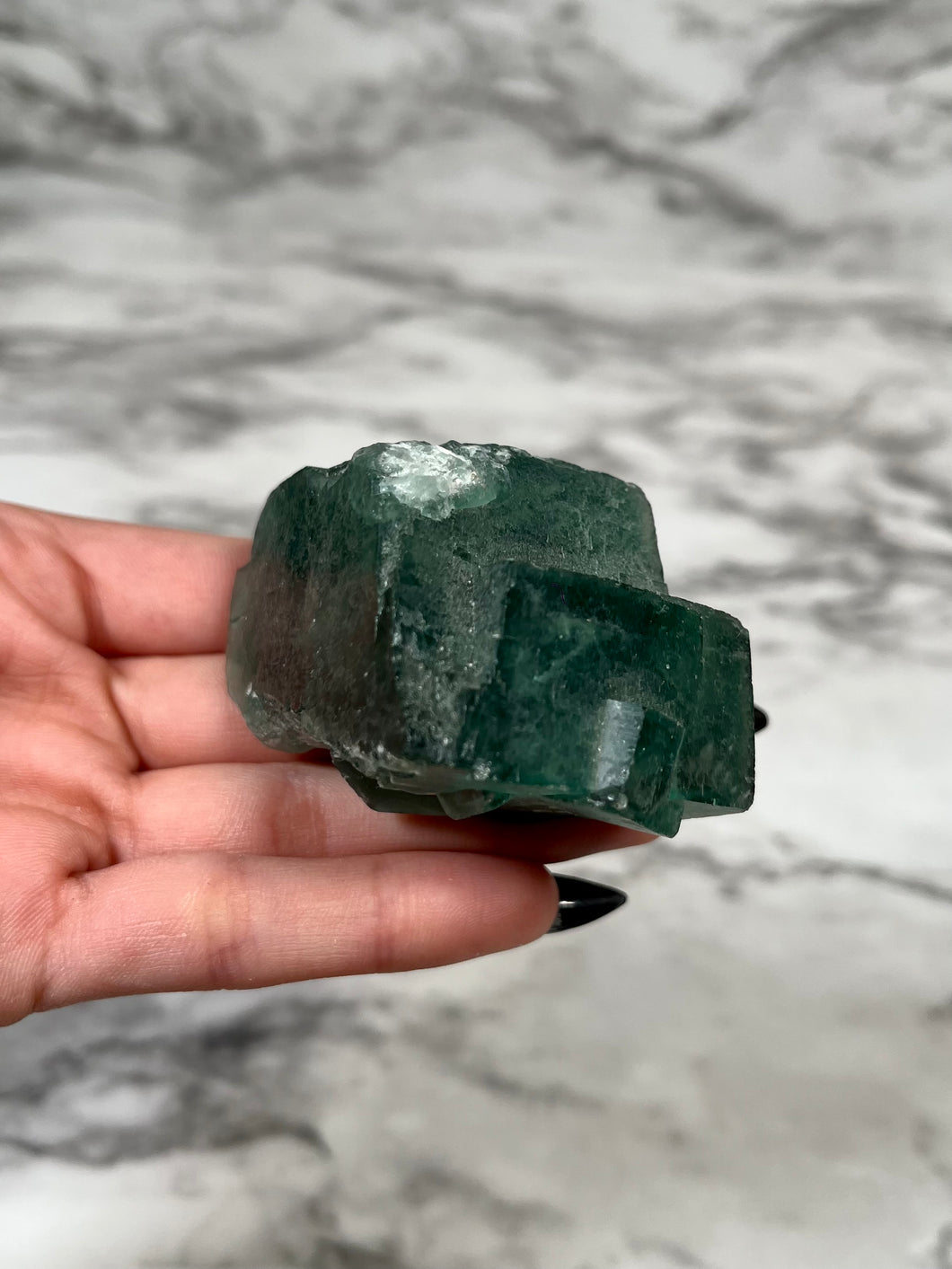 GREEN CUBIC FLUORITE