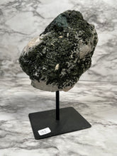 Load image into Gallery viewer, LARGE GREEN TOURMALINE IN MATRIX ON A STAND
