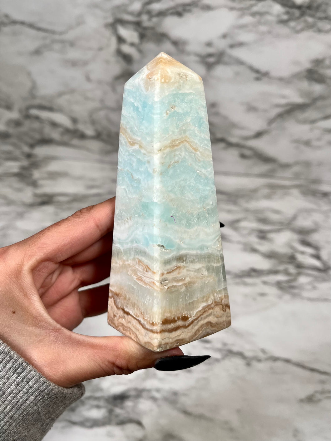 CARIBBEAN CALCITE OBELISK