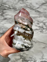 Load image into Gallery viewer, 1lb 10.3oz PINK SEA JASPER FLAME
