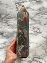 Load image into Gallery viewer, 2lb 2.6oz AFRICAN BLOODSTONE TOWER
