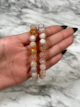 Load image into Gallery viewer, 9MM FLOWER AGATE BRACELET
