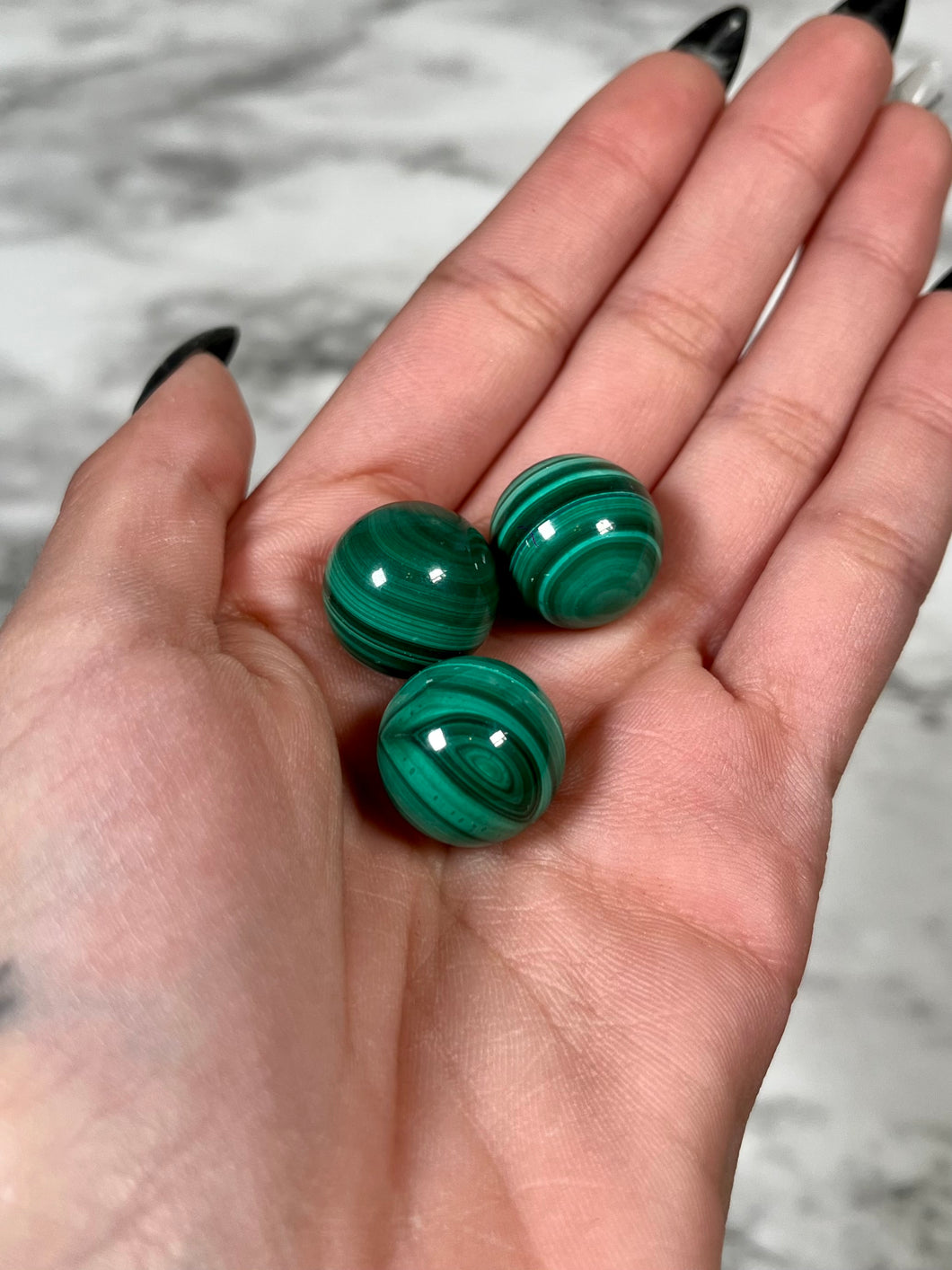 MINI MALACHITE SPHERE