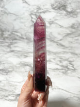 Load image into Gallery viewer, MAGENTA FLUORITE TOWER
