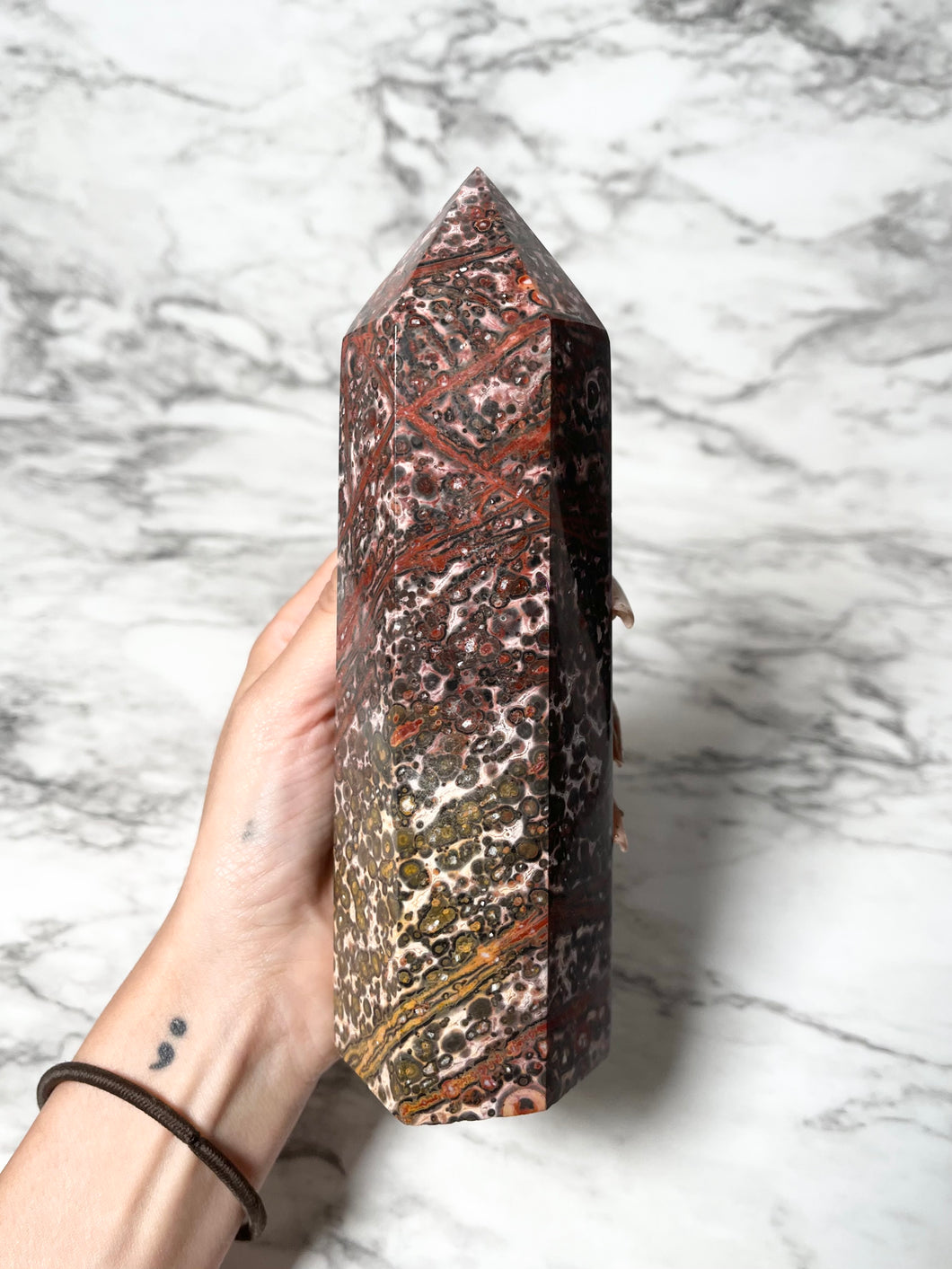 1LB 10OZ LEOPARD SKIN JASPER TOWER