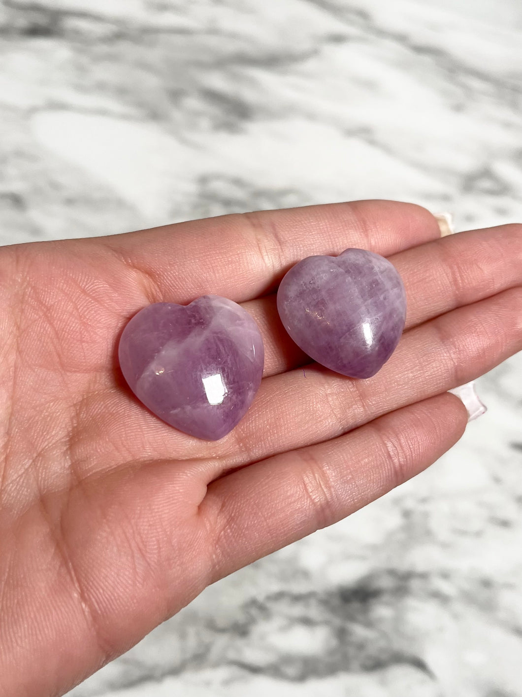 MINI KUNZITE HEART