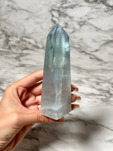 Load image into Gallery viewer, LIGHT BLUE FLUORITE TOWER
